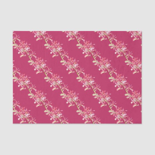 Rood orchidee bloemenverpakken voor waterverf tissuepapier (Voorkant)