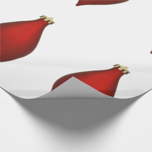 Rood Ornament inpakpapier (Hoek)