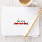 Rood Ornament vakantieadres label (Insitu)