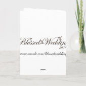 Rood ornament winterbruiloft Hartelijk dank Bedankkaart (Achterkant)