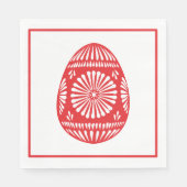 Rood-orthodox paasei servetten (Voorkant)