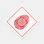 Rood-orthodox paasei servetten (Hoek)