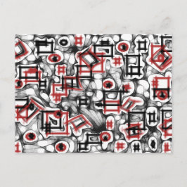 Rood overal briefkaart