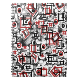 Rood overal notitieboek