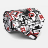 Rood overal stropdas (Opgerold)