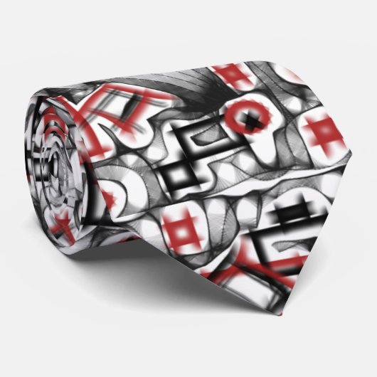 Rood overal stropdas (Opgerold)