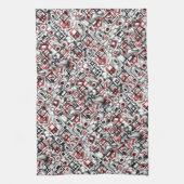 Rood overal theedoek (Verticaal)