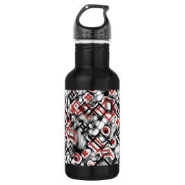 Rood overal waterfles 