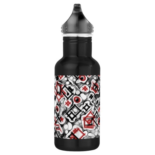 Rood overal waterfles  (Rechts)