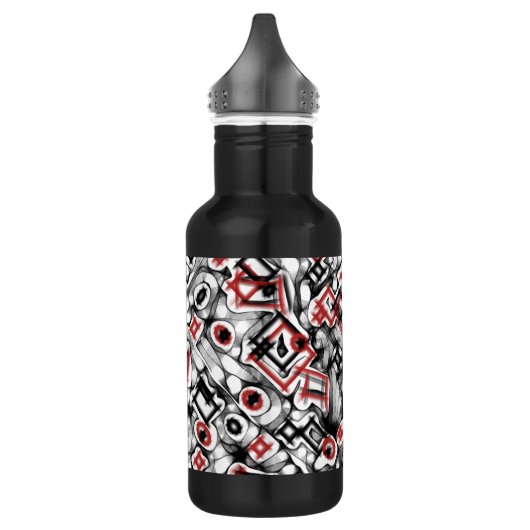 Rood overal waterfles  (Links)