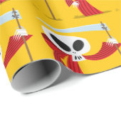 Rood overlijden - Verpakkingspapier Cadeaupapier (Rol Hoek)