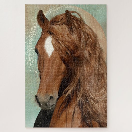 Rood paard - Puzzel (Verticaal)