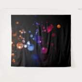 Rood, Paars, Blauw & Bruin Abstract Bokeh Design Wandkleed (Voorkant (horizontaal))