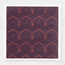 Rood-paars, eenvoudig, elegant, luxe grafisch ontw servet