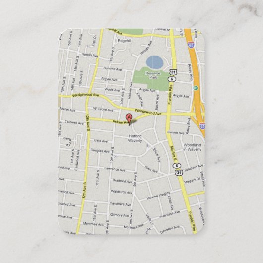 Rood Paars hartverscheurend - Brondenkaarten Visitekaartje (Achterkant)