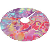 Rood, Paars kleurrijk kerstschilderij Kerstboom Rok (Gekanteld)