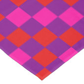 Rood Paars Roze Geruit Patroonontwerp Tafelkleed (Gekanteld)