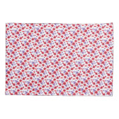 Rood paarse bloem klaproos kussens kussensloop (Achterkant-Links)