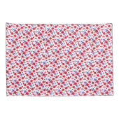 Rood paarse bloem klaproos kussens kussensloop (Achterkant-Rechts)