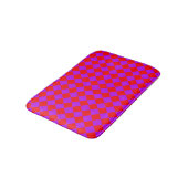 Rood Paarse Checker Diamantpatroon Badmat (Gekanteld)