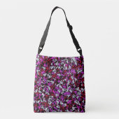 Rood Paarse Driehoek Patroon Crossbody Tas (Achterkant)