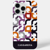 Rood Paarse Sinaasappel Zwart Mideeuwse Kunstpatro Case-Mate iPhone Case (Achterkant)