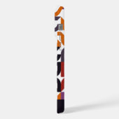 Rood Paarse Sinaasappel Zwart Mideeuwse Kunstpatro iPhone Hoesje (Linkerkant)