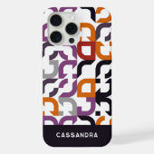 Rood Paarse Sinaasappel Zwart Mideeuwse Kunstpatro iPhone Hoesje (Achterkant)