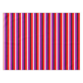 Rood Paarse strepen Patroonontwerp Tafelkleed (Voorkant (Horizontaal))