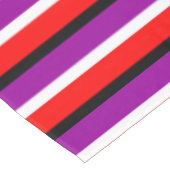 Rood Paarse strepen Patroonontwerp Tafelkleed (Gekanteld)