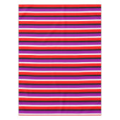 Rood Paarse strepen Patroonontwerp Tafelkleed (Voorkant)