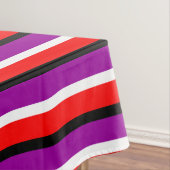 Rood Paarse strepen Patroonontwerp Tafelkleed (Voorbeeld)