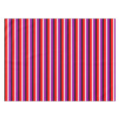 Rood Paarse strepen Patroonontwerp Tafelkleed (Voorkant (Horizontaal))