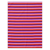 Rood Paarse strepen Patroonontwerp Tafelkleed (Voorkant)