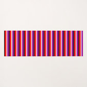 Rood Paarse strepen Patroonontwerp Yogamat (Achterkant (horizontaal))