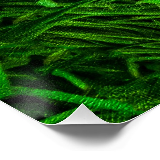 Rood paasei in gras perfect poster (Hoek)