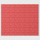 Rood paisleypatroon Land Western verpakkingspapier Cadeaupapier (Vlak)