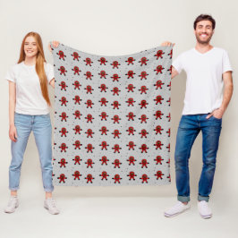 Rood pak astronauten op grijs fleece deken