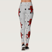 Rood pak astronauten op grijs leggings (Achterkant)
