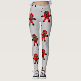 Rood pak astronauten op grijs leggings