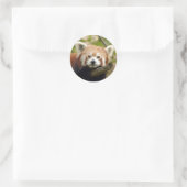 rood-panda-004 ronde sticker (Tas)