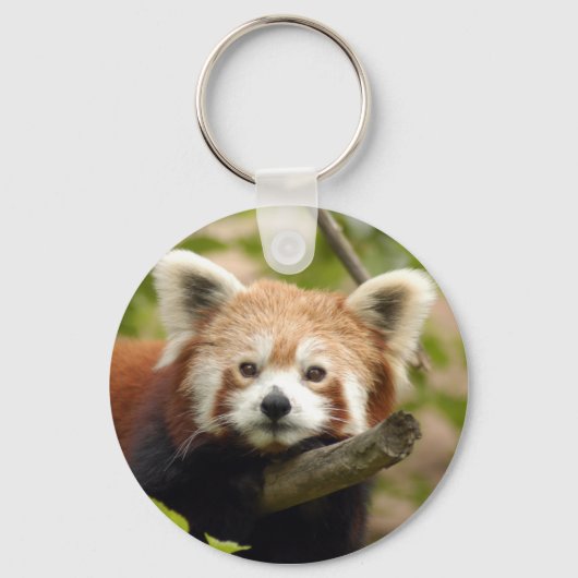 rood-panda-007 sleutelhanger (Voorkant)