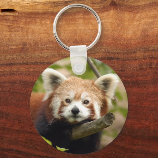 rood-panda-007 sleutelhanger (Voorkant)