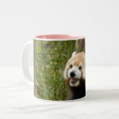 rood-panda-033 tweekleurige koffiemok (Voorkant links)