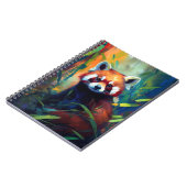 Rood Panda Dierenportret Schilderij Wildlife Fores Notitieboek (Linkerzijde)