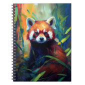 Rood Panda Dierenportret Schilderij Wildlife Fores Notitieboek (Voorkant)