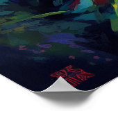 Rood Panda Dierenportret Schilderij Wildlife Fores Poster (Hoek)