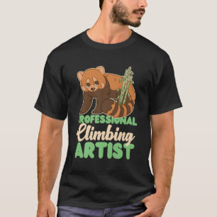 Rood Panda professioneel klimmen T-shirt