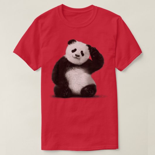 Rood Panda Tshirt klassiek (16) (Design voorkant)