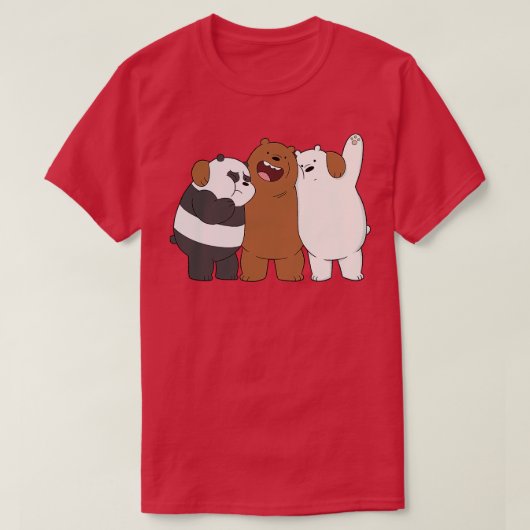 Rood Panda Tshirt klassiek (17) (Design voorkant)